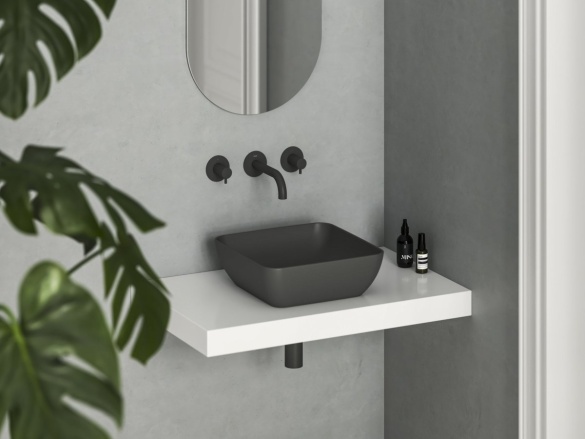 Ravak Umývadlo Uni Slim S 38, bez otvoru pre batériu, bez prepadu, biela