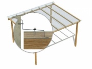 Čelní napojení na stěnu Glaze Palram