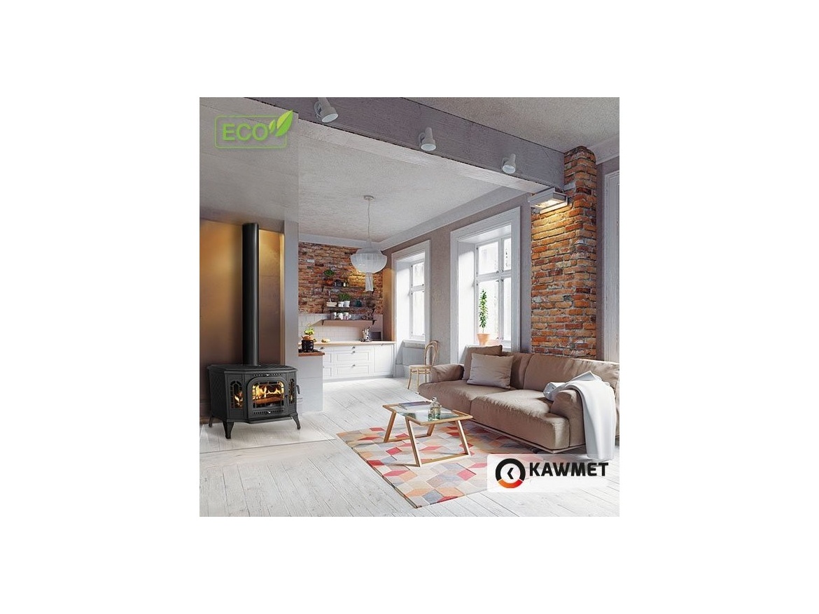 Öntöttvas kandalló kályha Kawmet P7 LB - 10,5 kW ECO