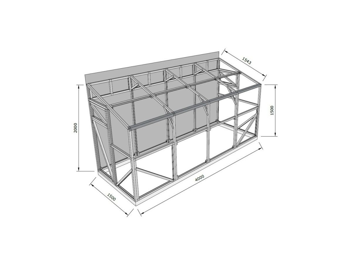Skleník Weis A Skleník ke stěně