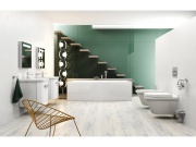 Ravak RS 025.00CR Vaňová 3-otvorová batéria se sprchovým setom, vodopád, chróm