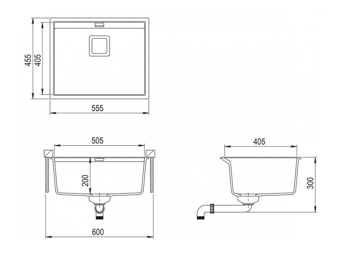Kuchyňské dřezy Helika Delicia 555
