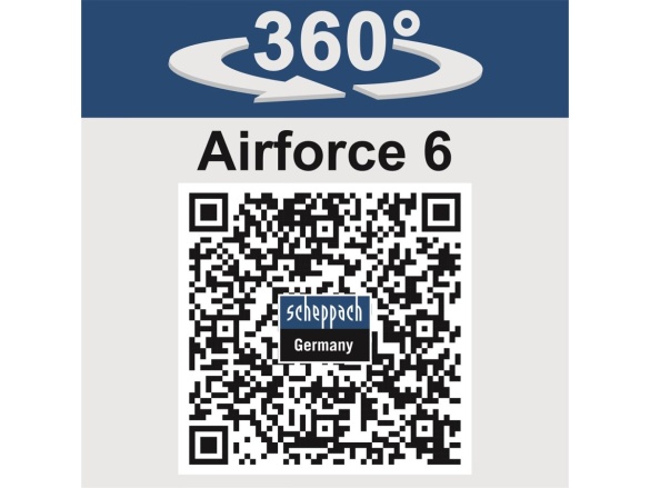 Hybridní kompresor (20 V IXES aku, 12 V, 230 V) Scheppach Air Force 6