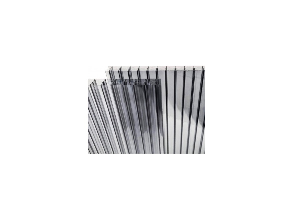 Polikarbonát méhsejtlemez Arla Plast Polykarbonátová komůrková deska 16 MM ANTRACIT, 5X struktura