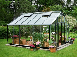 Gartner –  Juliana Gartner 4,4 m x 3,7 m, alu / černá, polikarbonát 10 mm