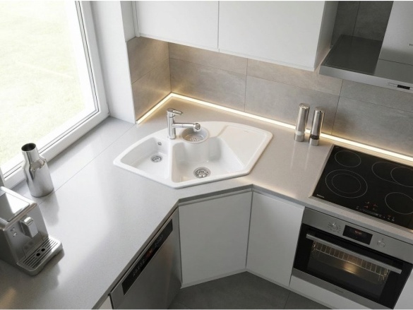 Kuchyňské dřezy Villeroy & Boch Solo Corner 1075.20R