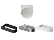 Ravak Umývadlo Yard 40, s otvorom pre batériu, bez prepadu, Alabaster Pink