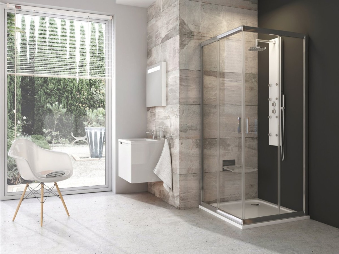 Ravak BLRV2 90x90, satin+transparent