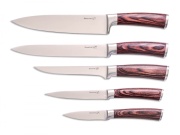 G21 Sada nožů  Gourmet Dynamic 5 ks + černo-nerezový blok