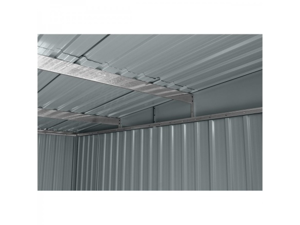 Zahradní domek kovový 2,4 x 2,8 m s pultovou střechou antracit Riwall PRO RMSP 9x8 Anthracite LUX