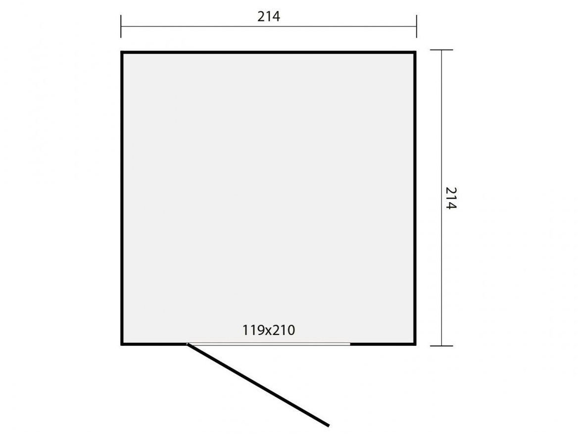 Tuindeco Red Clas roofing Durbin 200x200cm
