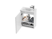 Ravak SD Chrome II korpus skrinky 40, biela, madlo 152 mm, biela