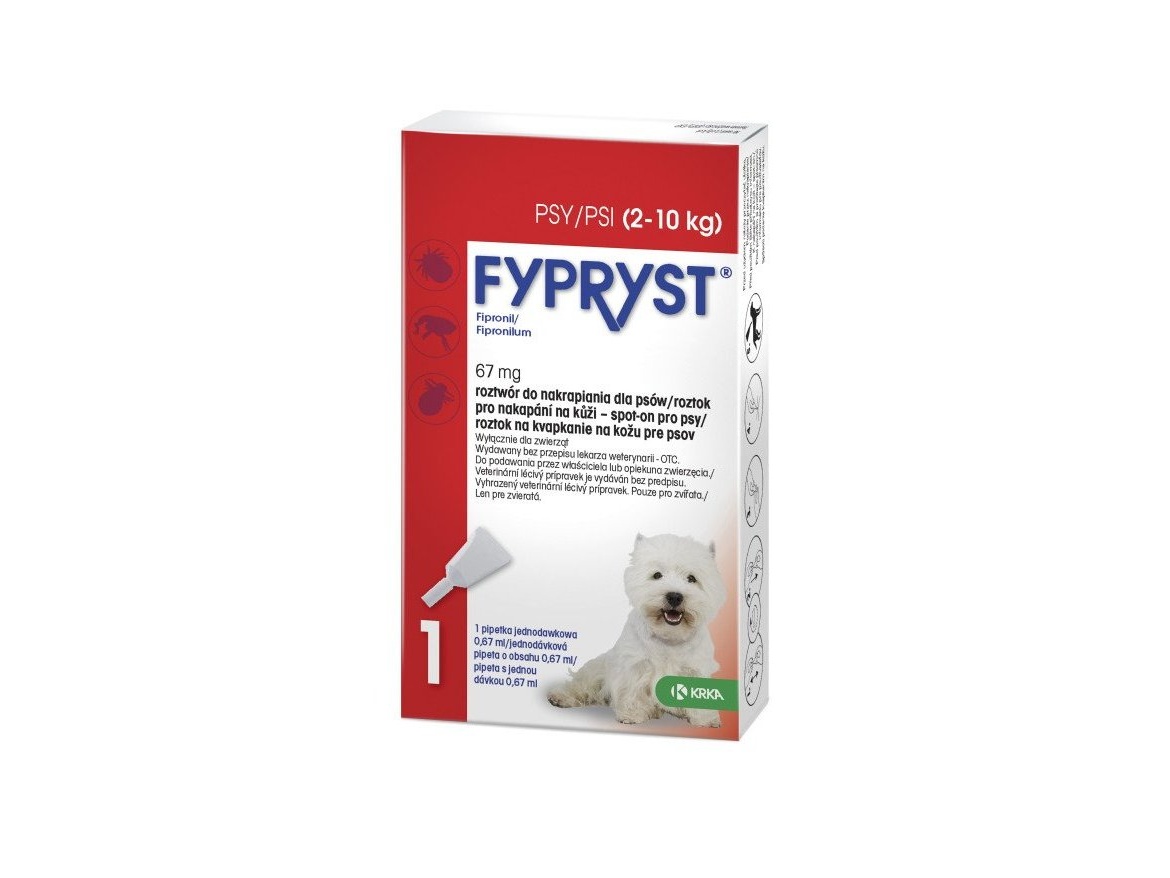 Scobax Fypryst Spot-on Dog S 67mg sol 1x0,67ml (2-10kg)