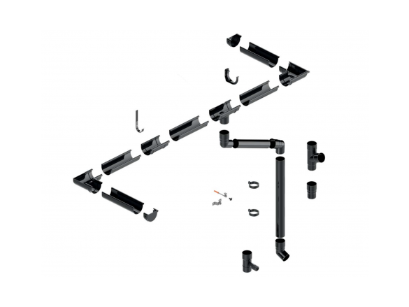 Covernit Plastový okapový žlab PVC 75 mm