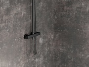 Ravak TD F 091.00CR Sprchový sloup s termostatickou baterií, posuvný, se sprchovým setem, chrom