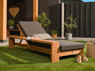 Nábytek –  Tuindeco Teak Sunlounger Danau