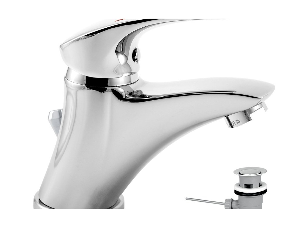 Novaservis Umyvadlová baterie Metalia 57, chrom, stojánková, s výpustí,  57001,0