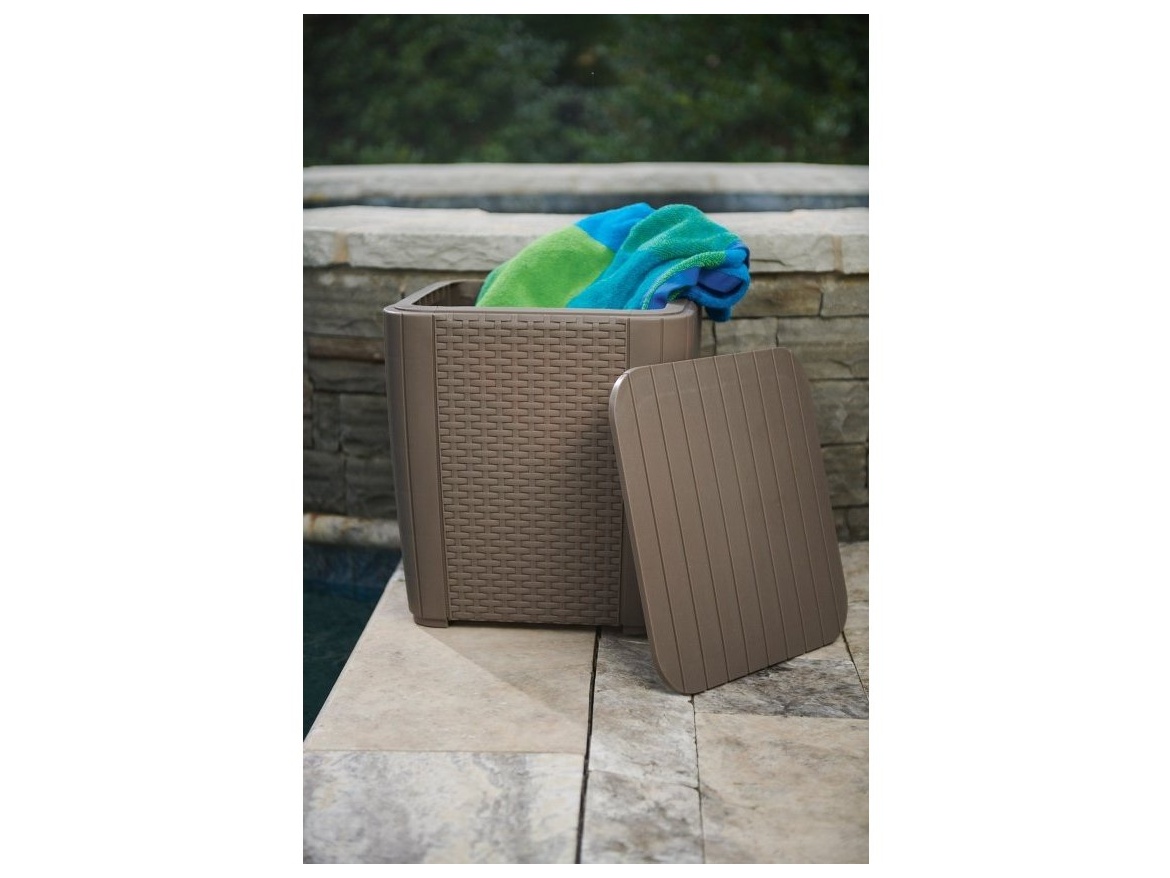 Keter Zahradní stůl Luzon Flat - 39 x 39 x 42,5 cm - cappuccino