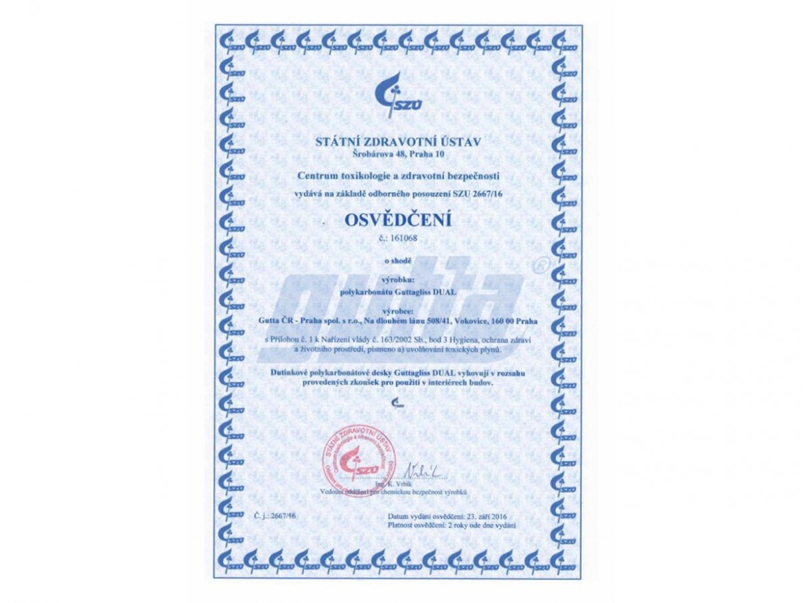 Zahradní skleník z polykarbonátu Gutta Gardentec Standard