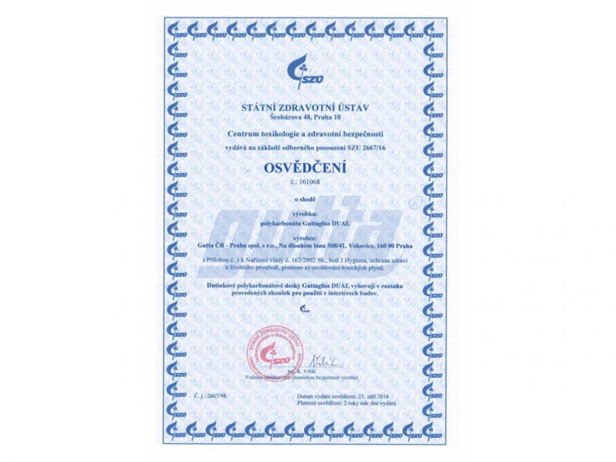 Záhradný skleník z polykarbonátu Gutta Gardentec Standard