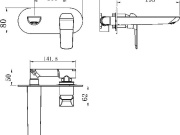 Novaservis Umyvadlová/Dřezová baterie Nobless Tina, bílá/chrom, podomítková,  38200,1