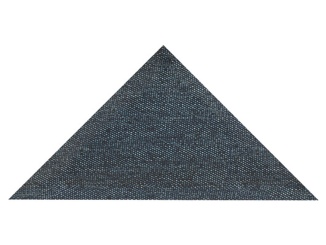 Čalouněné panely –  Luna Triangle 3x30 cm tmavo modrá