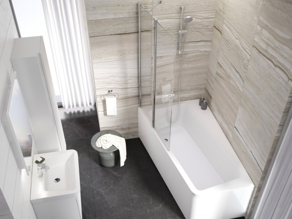 Ravak 10CVS2 100 P, satin+transparent