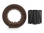 Bradas Obruba trávníku Easy Border 10 m, výška 40 mm - hnědá