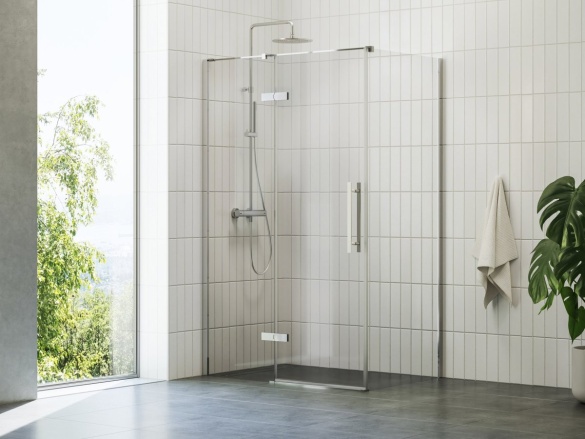 Ravak ES 091.60RGB Sprchový stĺp s termostatickou batériou, so sprchovým setom, Rose Gold Brushed