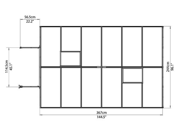 Skleník Palram Balance Silver
