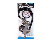 Bradas Pistole na huštění pneu s manometrem - plastové madlo