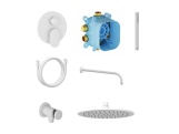 Ravak SG 090.10WHM Sprchový podomietkový set, biela matná