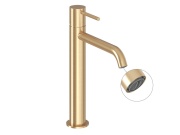 Ravak ES 014.61GLB Umyvadlová stojánková baterie BeCool 250 mm bez výpusti, Gold Brushed