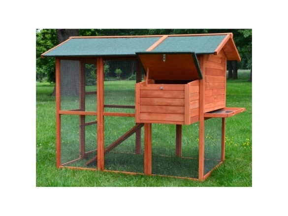 Tyúkól Scobax Dřevěný kurník BRUSEL DELUXE MODEL 2022, 1900x780x1480 mm