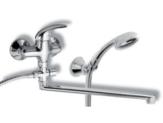 Novaservis –  Novaservis Umyvadlová paneláková baterie Metalia 55 150 mm, chrom, nástěnná, s příslušenstvím,  55072,0