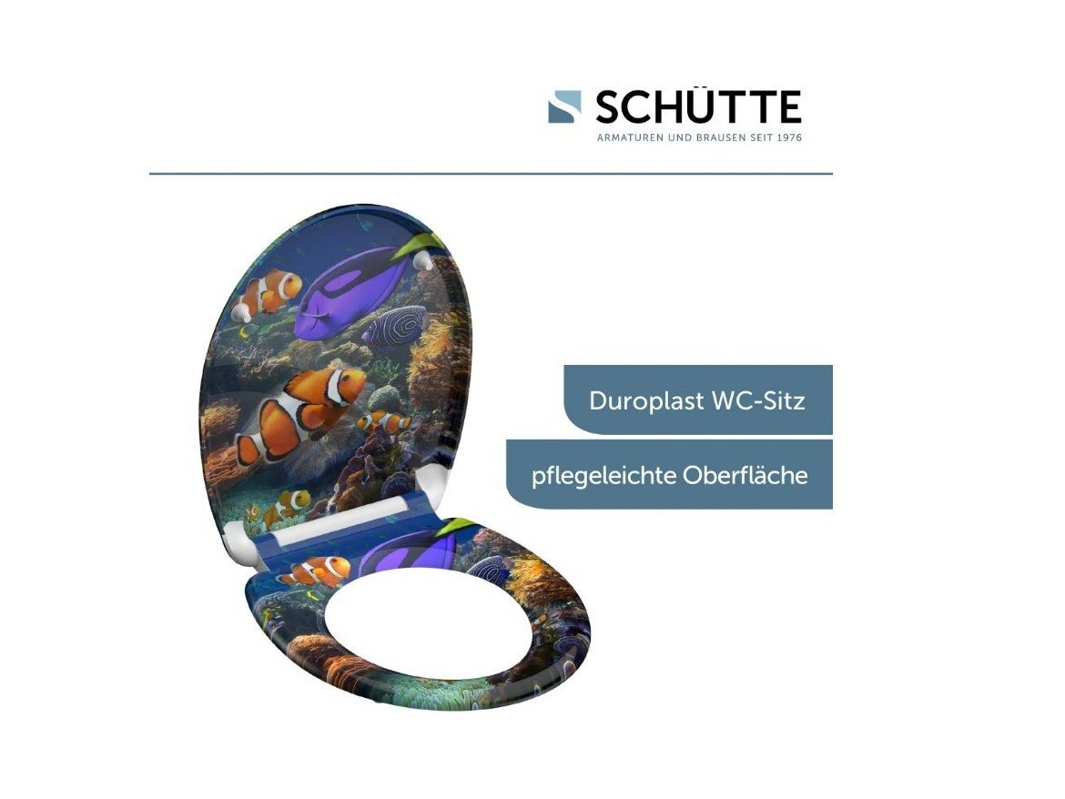 WC sedátka, záchodová prkna Schütte SEA LIFE | Duroplast, Soft Close