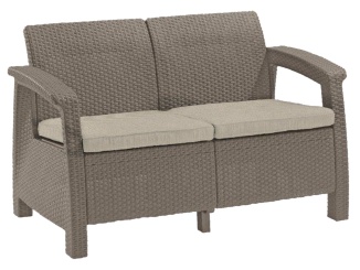 Pohovky –  Corfu love seat dvojsedačka cappucccino 227644