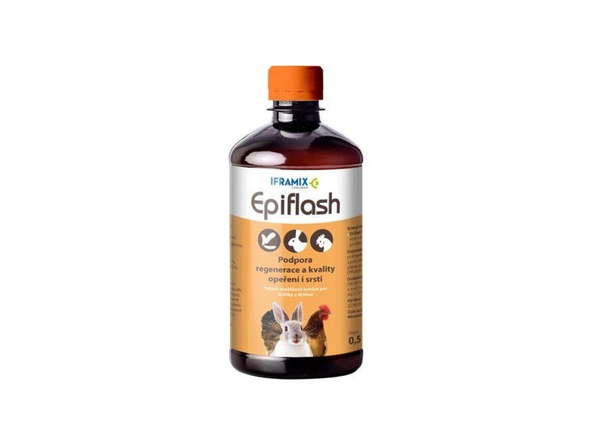 Scobax IFRAMIX - Epiflash - Regenerace kůže a srsti pro drůbež a králíky, 500 ml