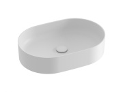 Ravak Umyvadlo Ceramic Slim O 55, bez otvoru pro baterii, bez přepadu, bílá matná