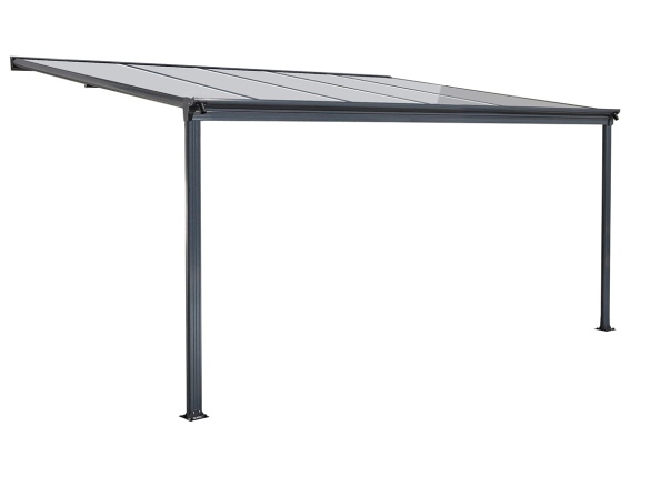 Alumínium pergola + átlátszó PC Lanit Plast Wall