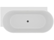 Ravak Vana Freedom Corner II Tec 175x86 P, volně stojící, bílá, krytka odtoku bílá/černá/chrom