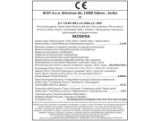 Blist Krbová kamna Blist MODENA - Red + příslušenství