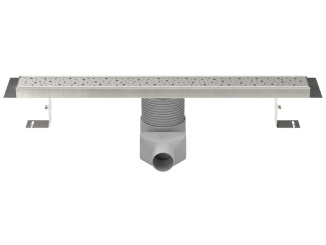 Chudej vályúk –  Chuděj LZB 50 360° Nerez (nastavitelný) 850 mm, Cseppek, homályos, K3