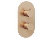 Ravak ES 067.60GLB.O3.RB07C Termostatická podomítková baterie 3-cestná bez tělesa, Gold Brushed