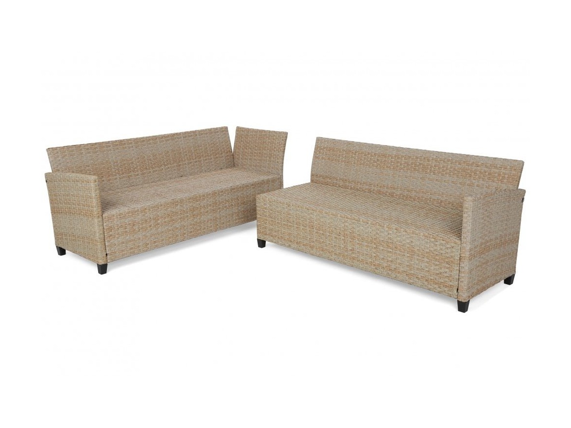 VespaGarden Rohová sedací souprava z technoratanu Lagos Beige