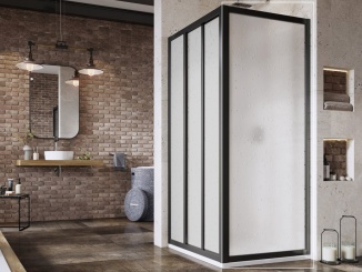 Zuhanykabinok –  Ravak APSS 75 198, černá+pearl