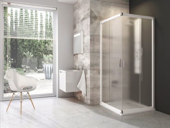 Ravak BLRV2 90x90, satin+transparent