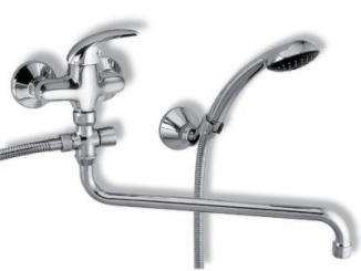 Vodovodní baterie – Novaservis Umyvadlová paneláková baterie Metalia 55 150 mm, chrom, nástěnná, s příslušenstvím, 55071,0