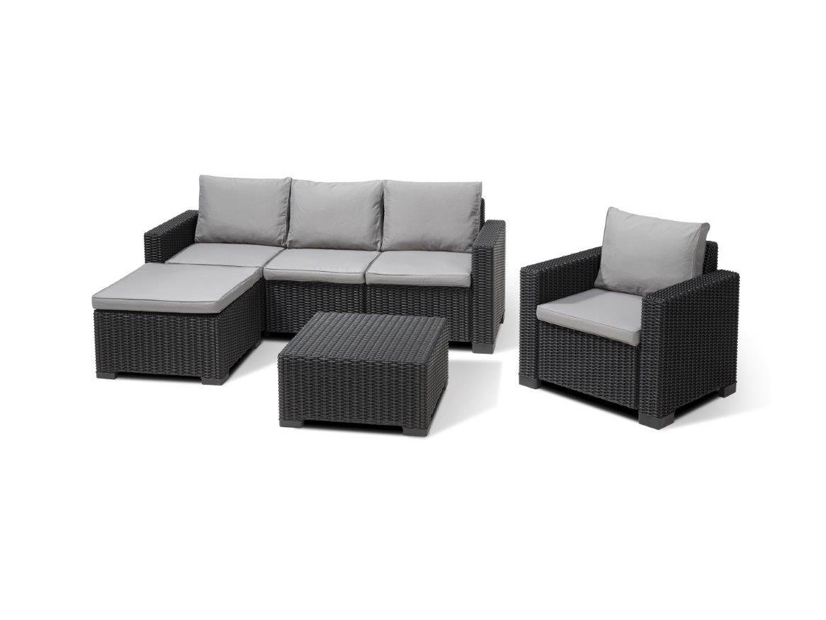 Keter Zahradní set  California 3+1+1 grafitový