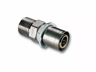 Barkácsbolt –  IVAR CS Lisovací přechodka Press d 18 × 3/4", vnější závit, IVAR.PT 5608, 510043